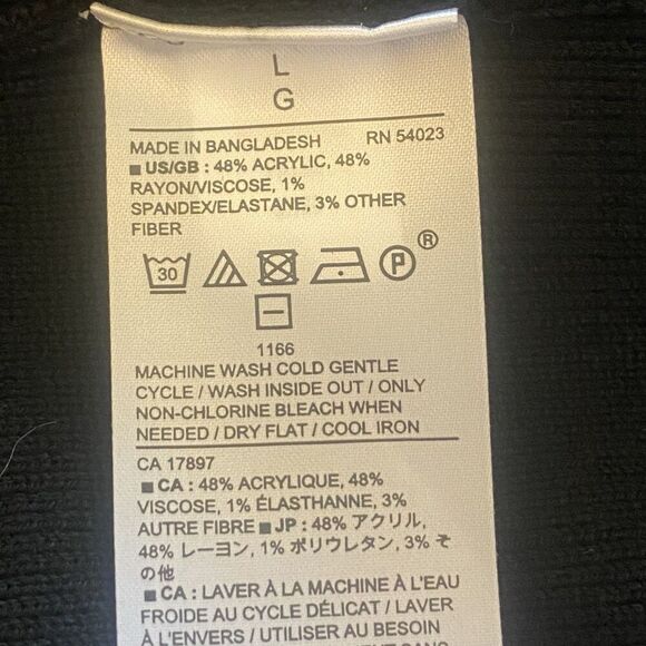 Banana Republic Women’s Large Black Knit Pull-On Pencil Skirt Stretch Midi - Picture 4 of 8